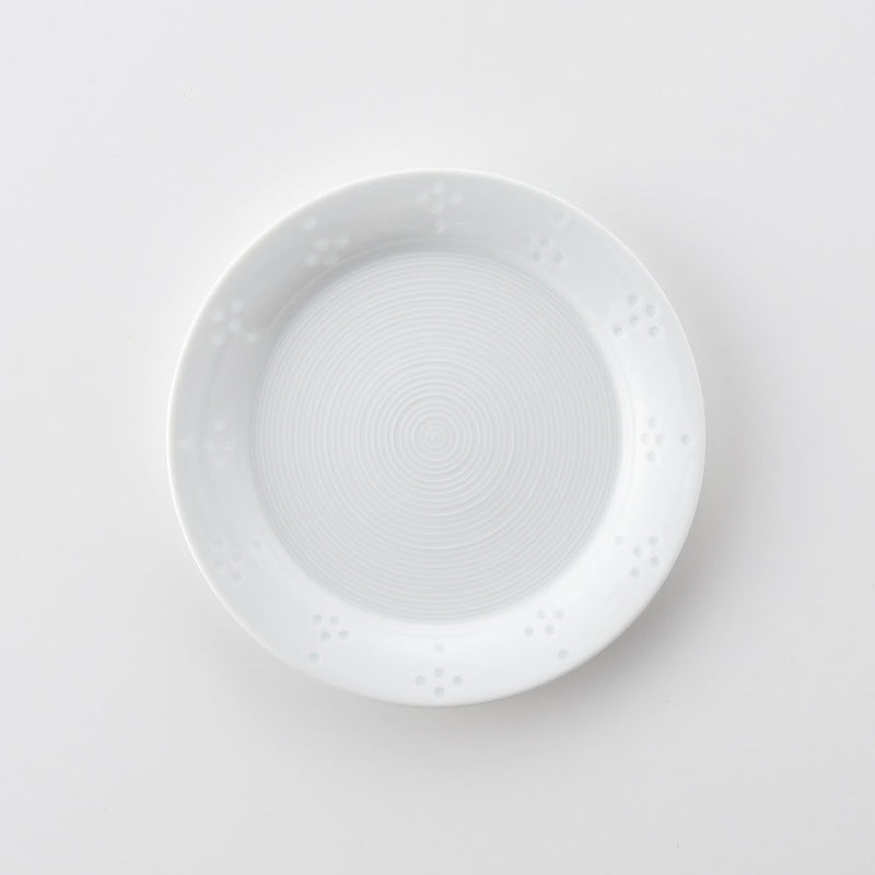 【4枚セット】白山陶器 ほたる星華 丸皿 19cm