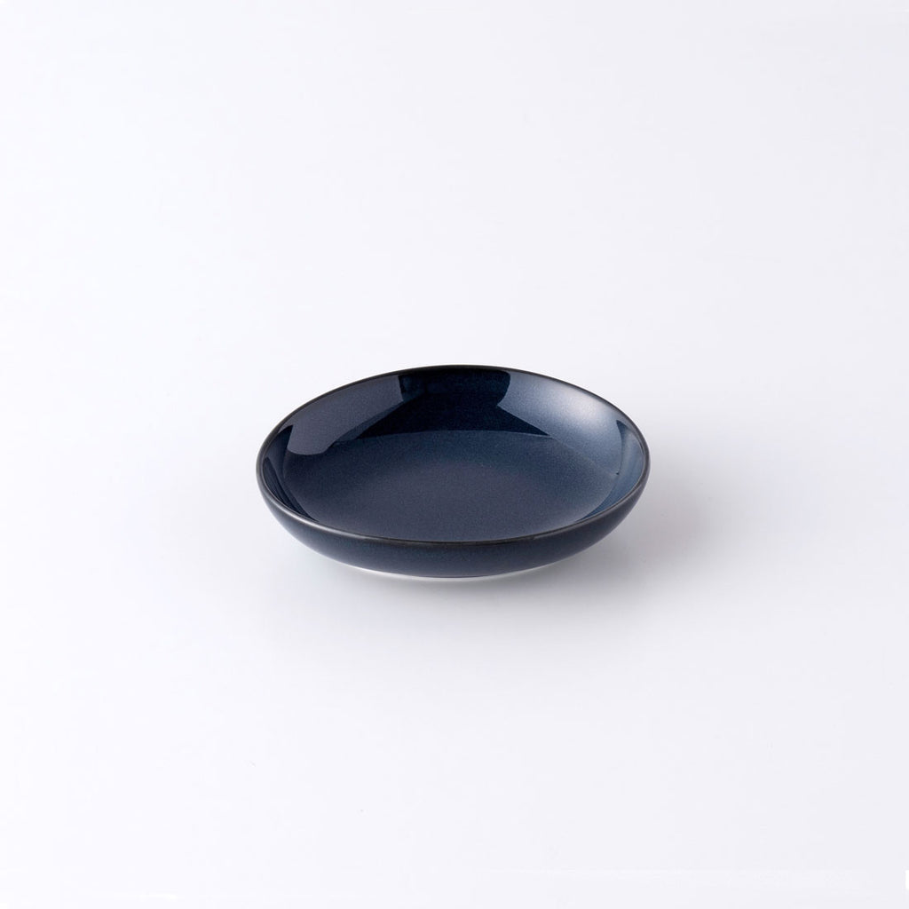 いしころ しょうゆ皿 ネイビー | 白山陶器直営オンラインストア