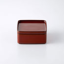 角型ふたもの(小) 鉄赤