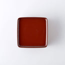 角型ふたもの(小) 鉄赤