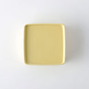 角型ふたもの(小) 黄マット