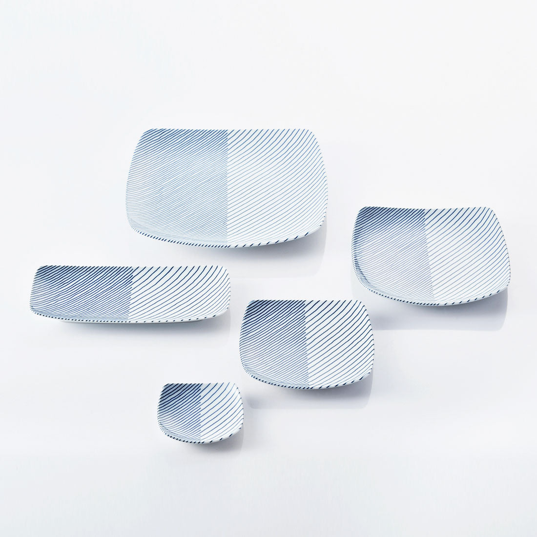 重ね縞 長焼皿 | 白山陶器直営オンラインストア