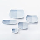 重ね縞 反角中皿