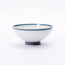 紀の川 4.2寸飯碗 青