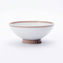 紀の川 5寸飯碗 赤