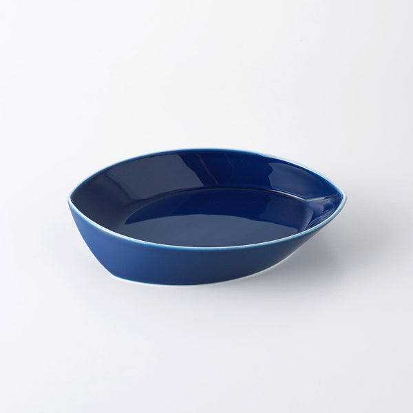 リーヴズ パスタプレート ブルー | 白山陶器直営オンラインストア