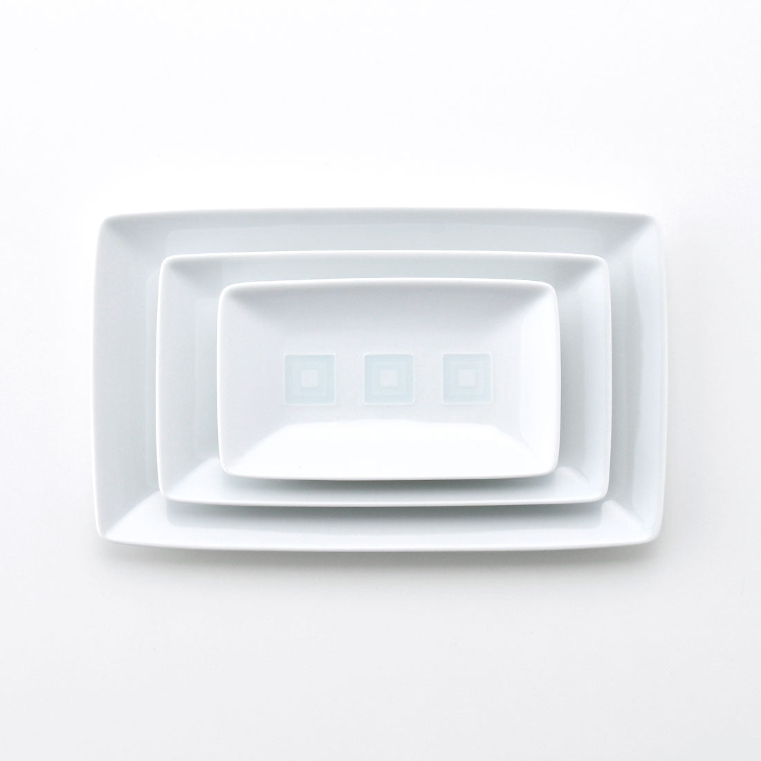 升目紋 長角皿(中) | 白山陶器直営オンラインストア