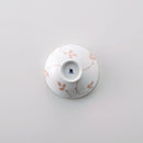 なずな 3.5寸飯碗 赤