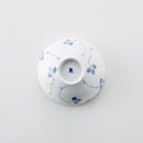 なずな 4.2寸飯碗 青