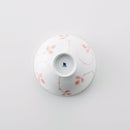 なずな 4.2寸飯碗 赤