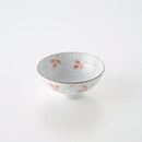 なずな 4.2寸飯碗 赤