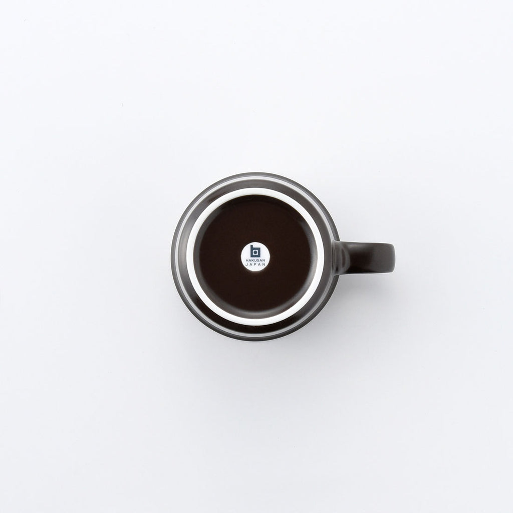 ONEST コーヒーカップ&ソーサー こげ茶マット ｜ 白山陶器直営