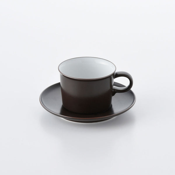ONEST コーヒーカップ&ソーサー こげ茶マット