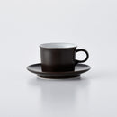 ONEST コーヒーカップ&ソーサー こげ茶マット