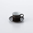 ONEST デミタスカップ&ソーサー こげ茶マット