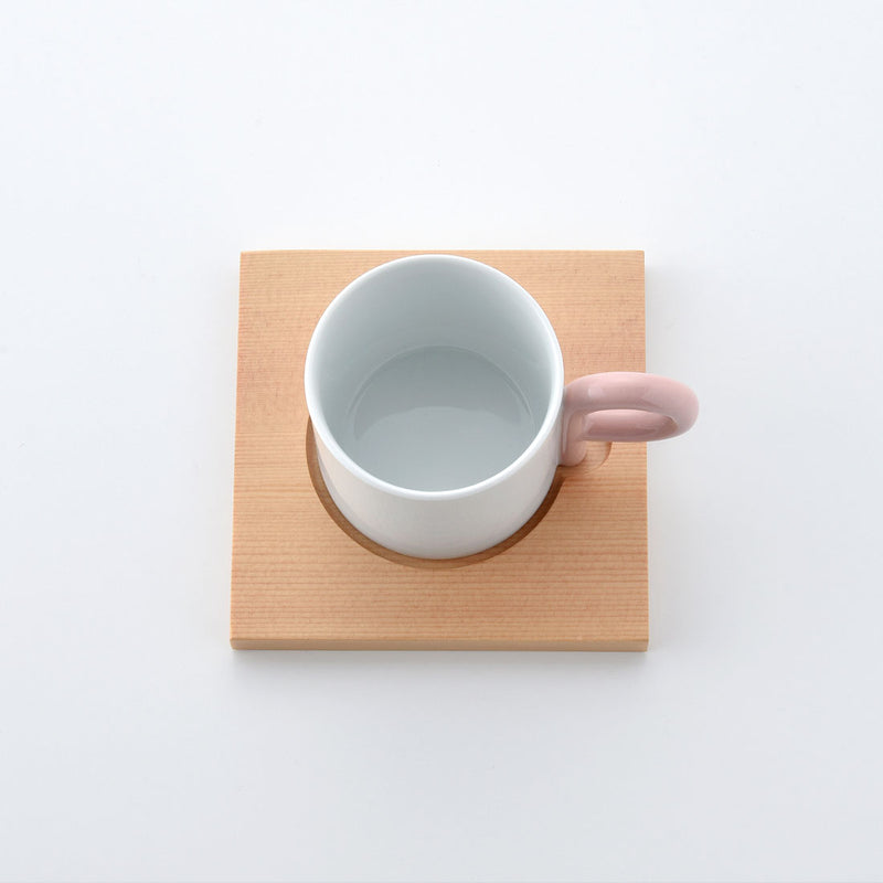 P型コーヒーシリーズ コーヒーカップ&ソーサー ピンク