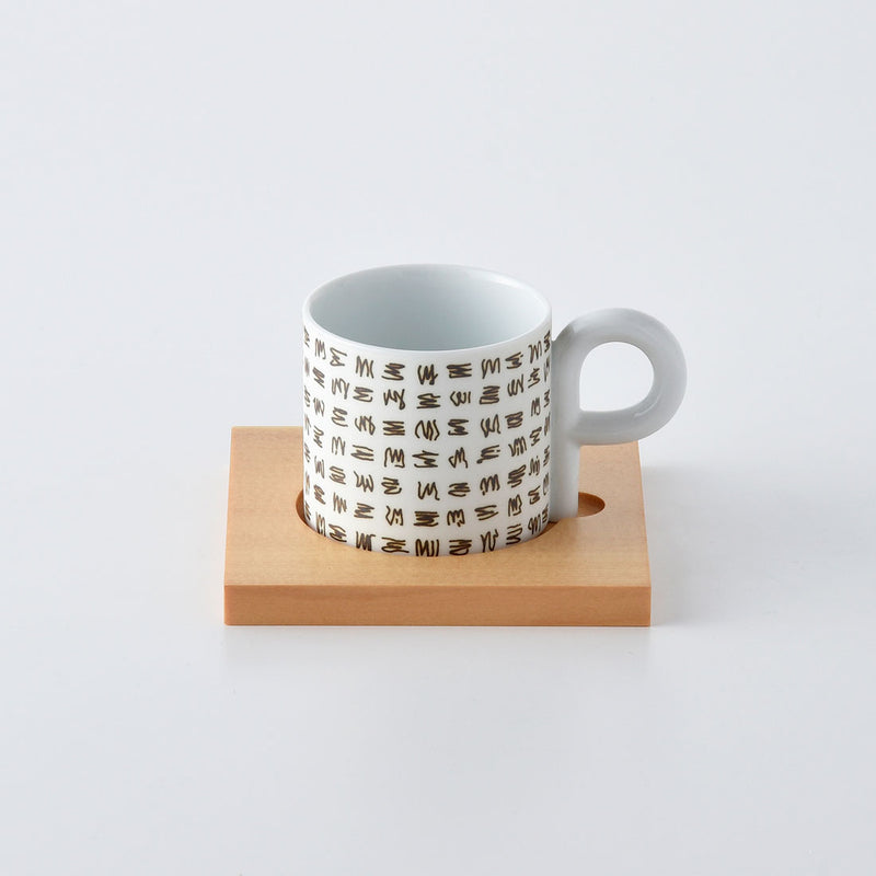 P型コーヒーカップ&ソーサー ポップス 茶