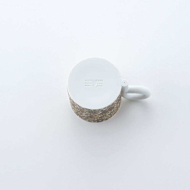 P型コーヒーカップ&ソーサー 更紗 茶