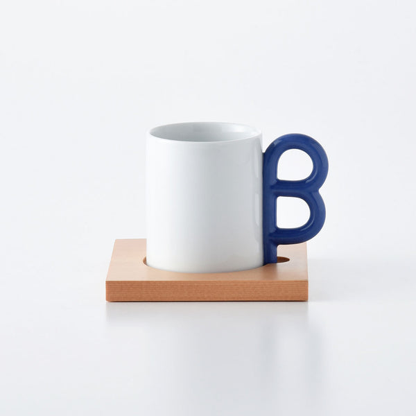 P型コーヒーシリーズ B型マグ&ソーサー ブルー