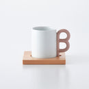 P型コーヒーシリーズ B型マグ&ソーサー ピンク