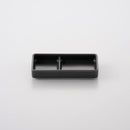 レクタ 二品薬味皿 チャコールグレイマット