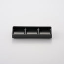 レクタ 三品薬味皿 チャコールグレイマット