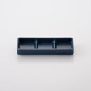 レクタ 三品薬味皿 インディゴマット