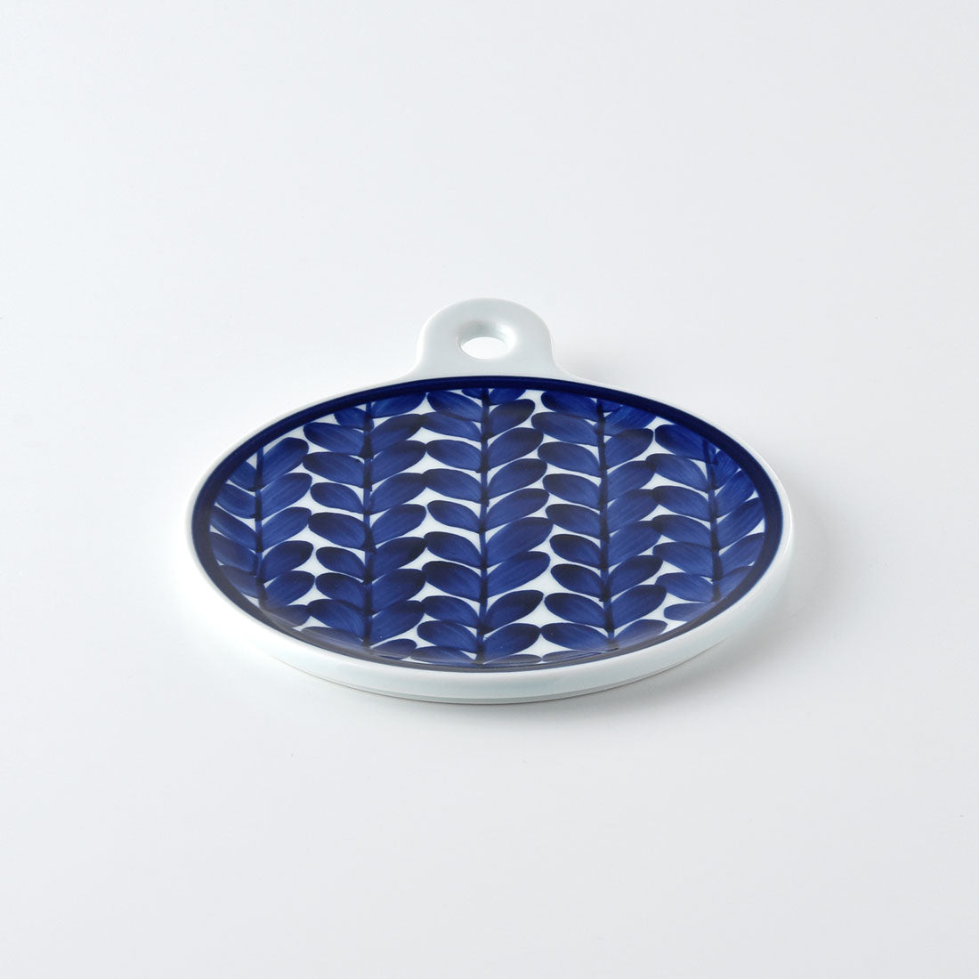 ルリ木の葉 カッティングトレイ | 白山陶器直営オンラインストア