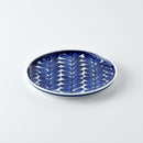 ルリ木の葉 平皿6号