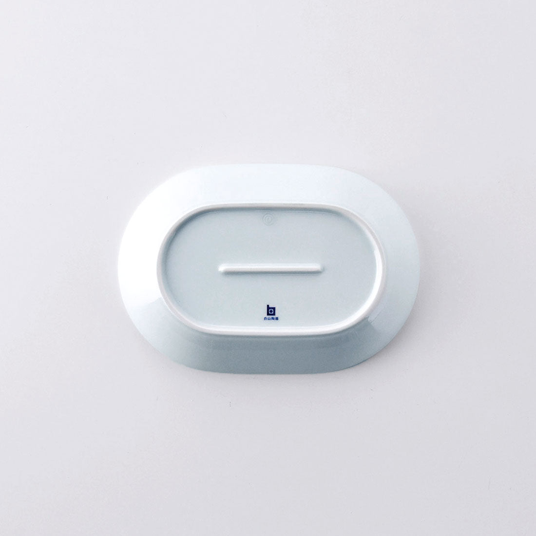 S-line 18cmオーバルディッシュ 青白釉 | 白山陶器直営オンラインストア