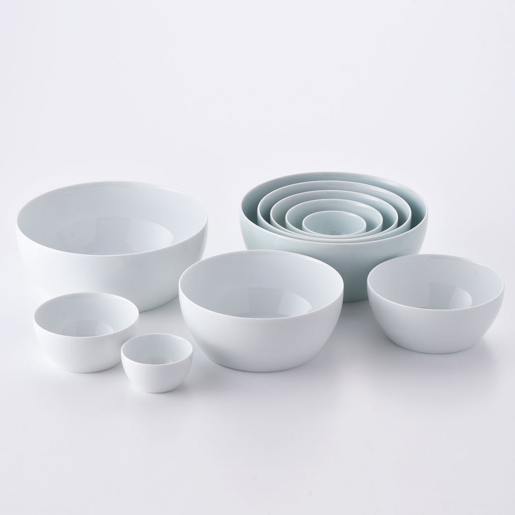 白山陶器 S-line 22cmボール 青白釉 | 白山陶器直営オンラインストア