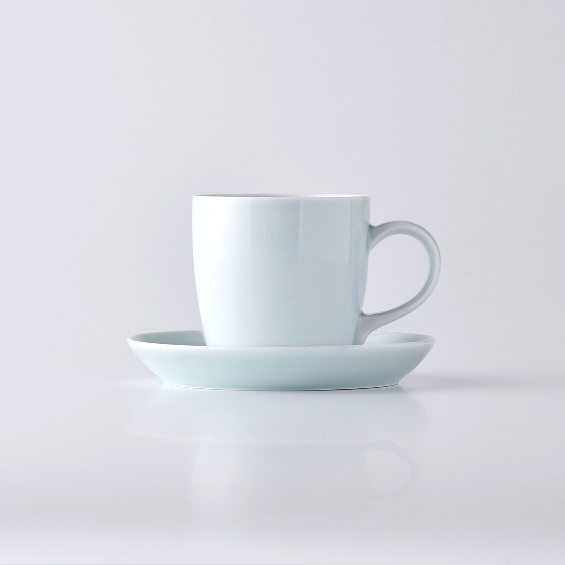S-line マグ&ソーサー 青白釉 | 白山陶器直営オンラインストア