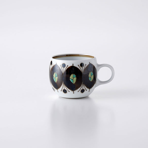 錆絵木の葉紋 カップ | 白山陶器直営オンラインストア