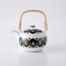 錆絵木の葉紋 土瓶