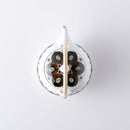 錆絵木の葉紋 土瓶