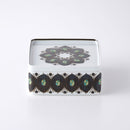 錆絵木の葉紋 角型ふたもの(大)