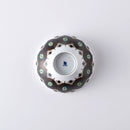 錆絵木の葉紋 お茶わん