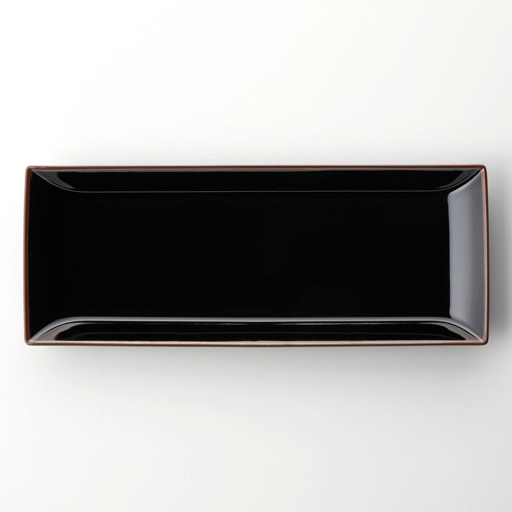 【美品】庫山窯 金欄更紗 角盛皿 金彩　3点セット SHIHOU 長角盛付皿 鉄赤 | 白山陶器直営オンラインストア