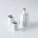 しのぎ 盃 青白釉