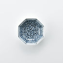 染付地紋 八角小鉢 唐草