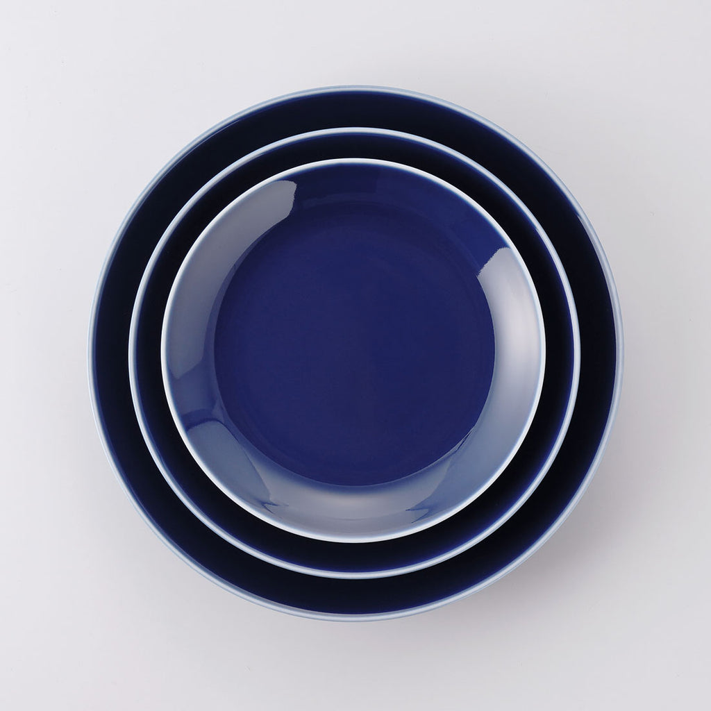 ビスタ プレート(L) ブルー | 白山陶器直営オンラインストア