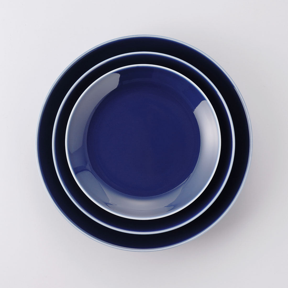 ビスタ プレート(L) ブルー | 白山陶器直営オンラインストア