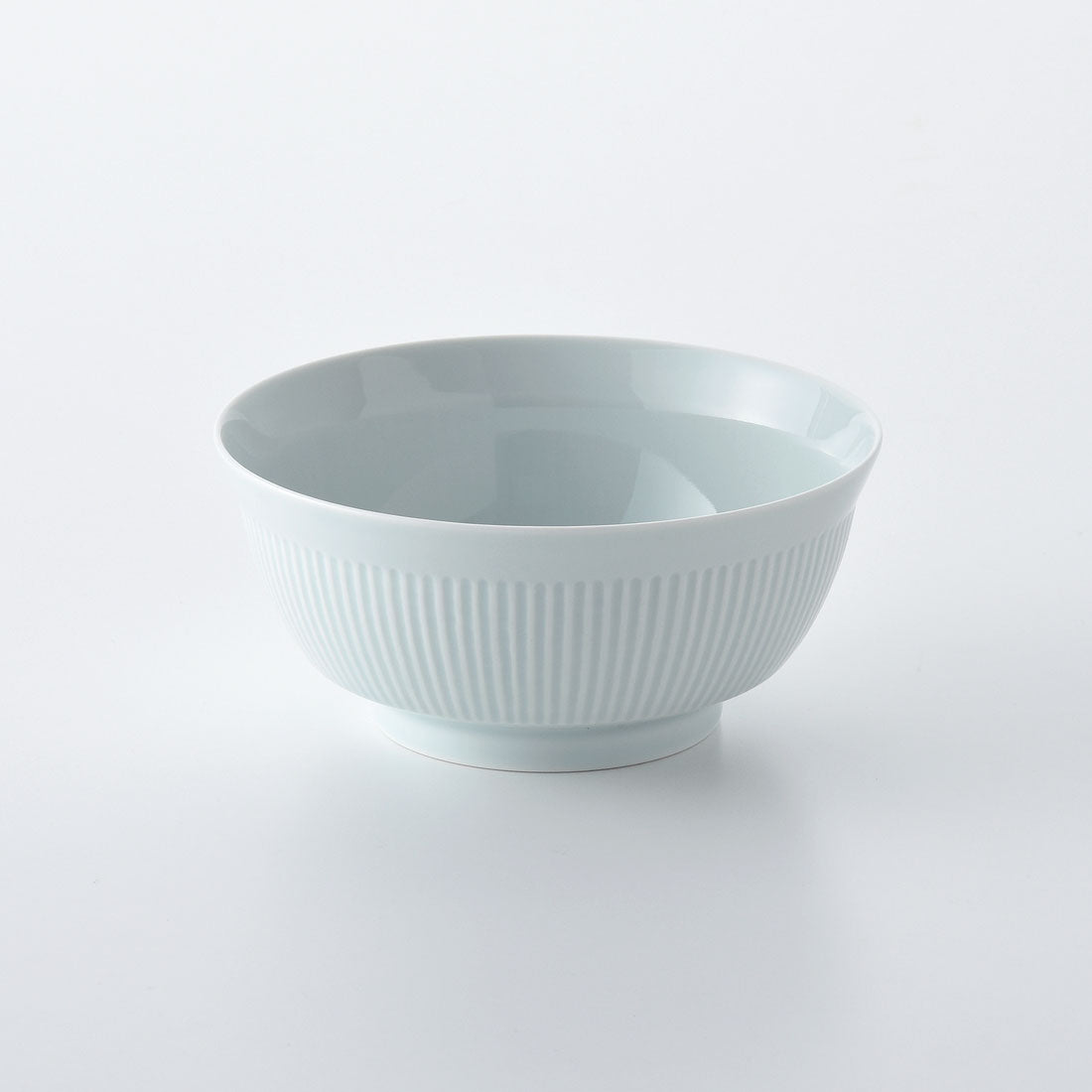 よしず彫 6寸めん丼 青白釉 | 白山陶器直営オンラインストア