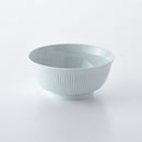 よしず彫 6寸めん丼 青白釉