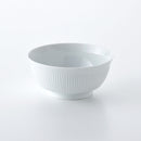 よしず彫 6寸めん丼 白磁