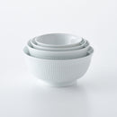 よしず彫 丼 白磁