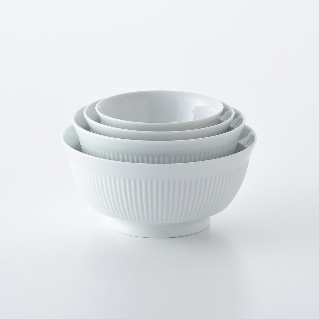 よしず彫 小丼 白磁 | 白山陶器直営オンラインストア