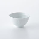 よしず彫 丼 白磁