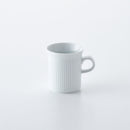 よしず彫 マグ 白磁