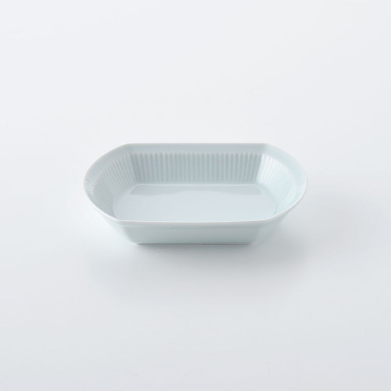 よしず彫 煮付鉢 青白釉